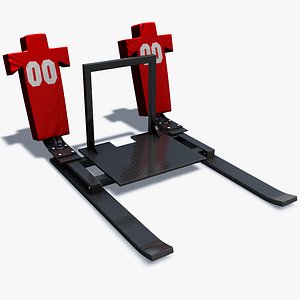3d football training sled model