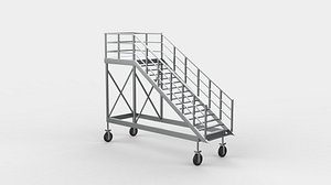 3D Mobile Stairs 02 3D model