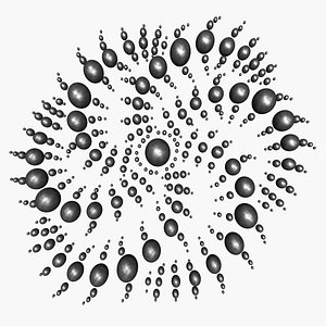 3d model of crop circle milky way