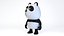 Personaggio dei cartoni animati di panda umanoide