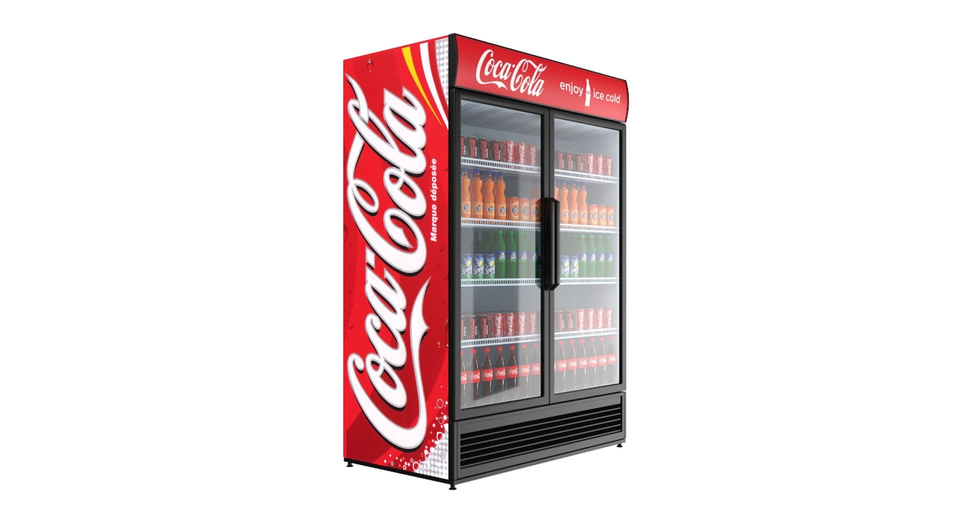 3D Filled Coca Cola Fridge - TurboSquid 1312237