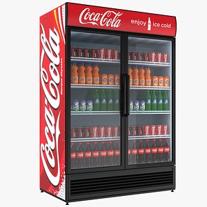 3D filled coca cola fridge
