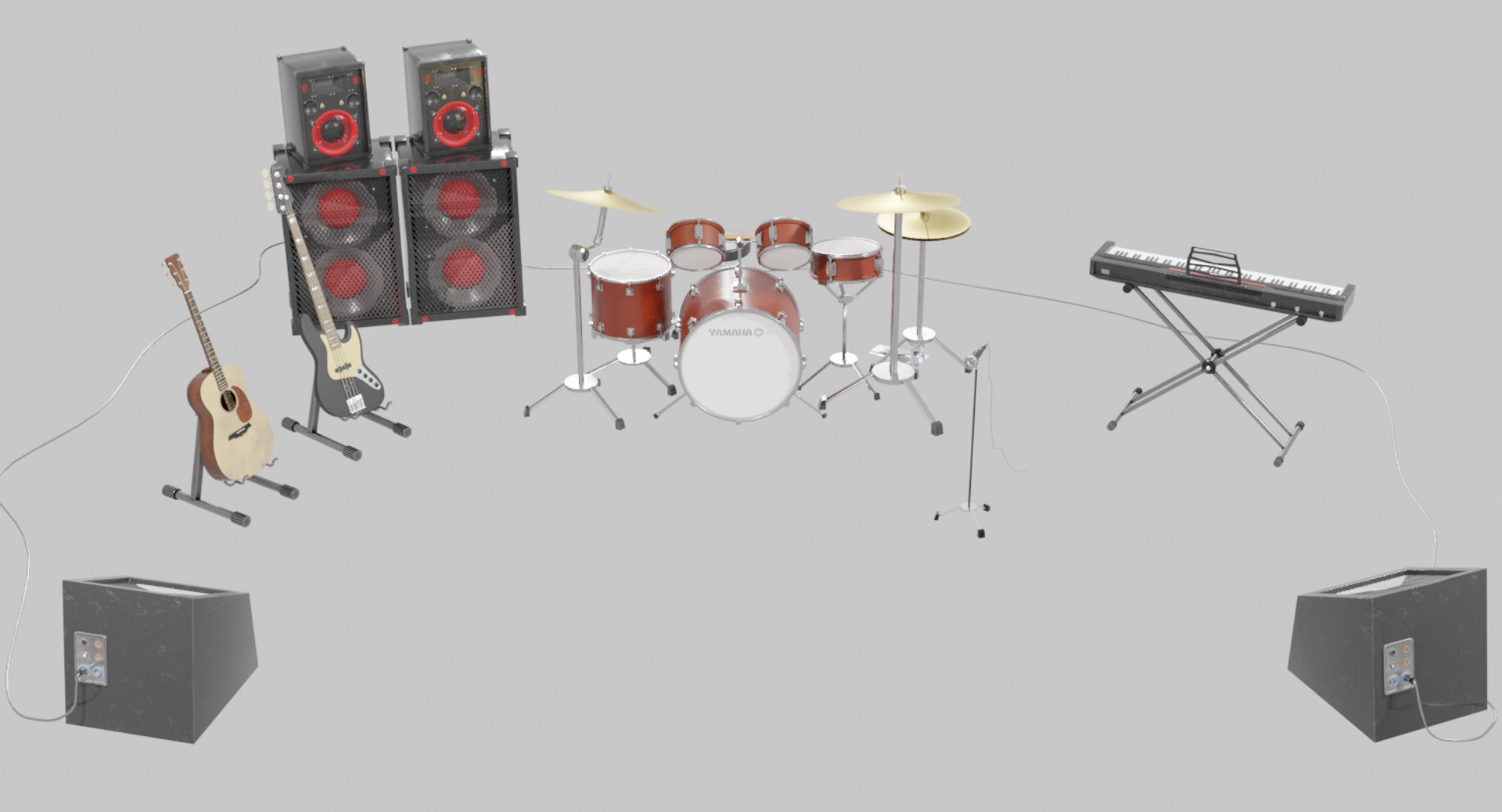 3D model musical instrumants set - TurboSquid 1805855
