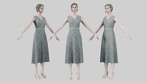 3D Dress 02 Philippine Gray