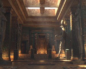 3D Egyptian Ancient Temple model