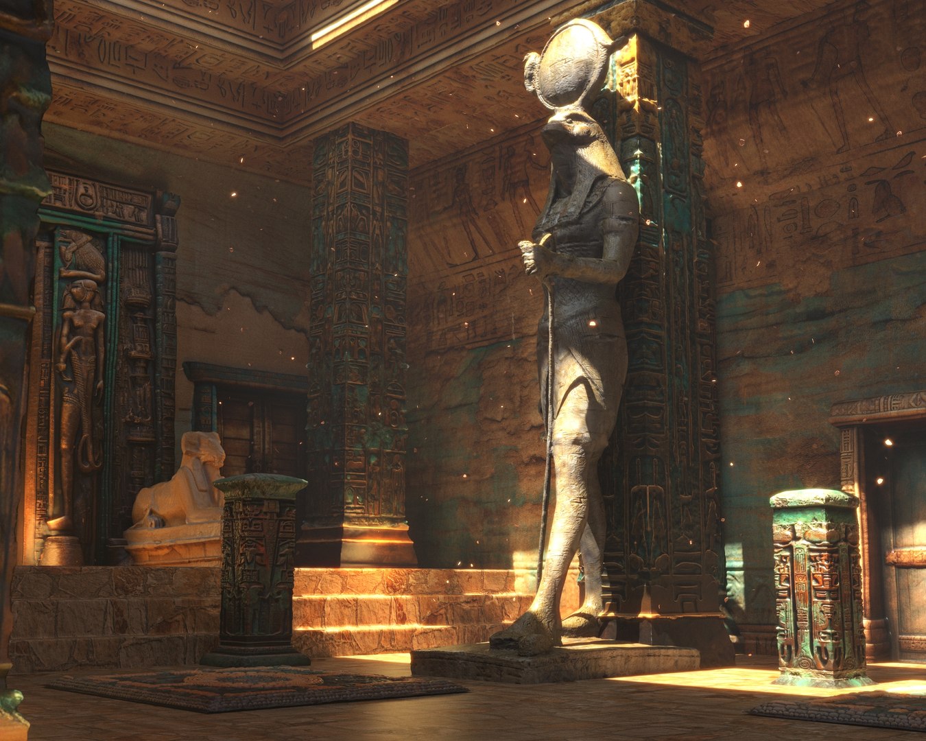 3D Egyptian Ancient Temple Model - TurboSquid 2195987