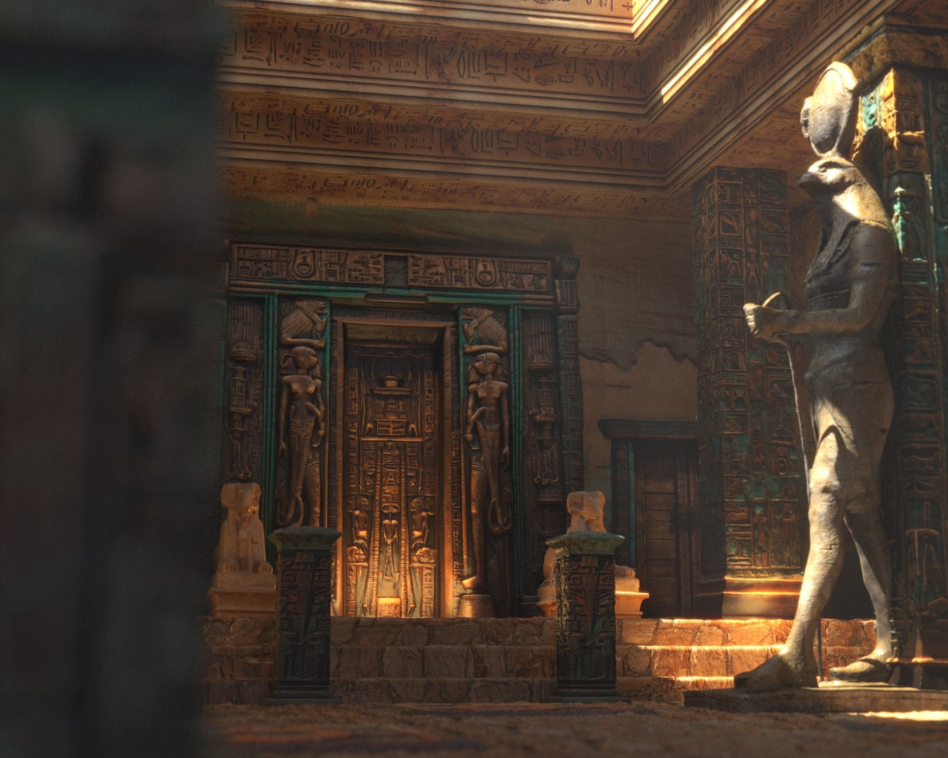 3D Egyptian Ancient Temple Model - TurboSquid 2195987