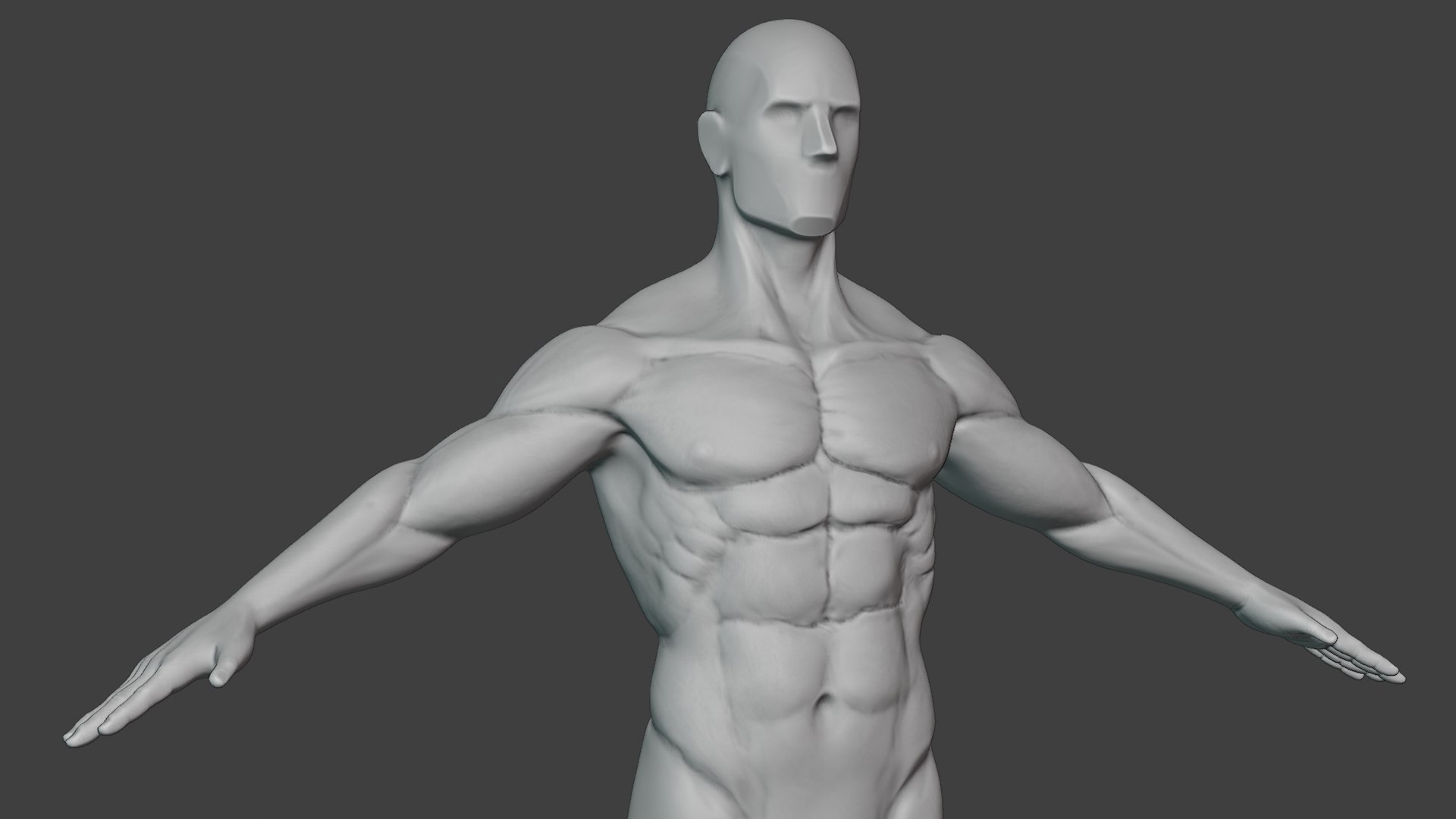 Male Body Base Athletic Sculpt 3D Model - TurboSquid 1780493