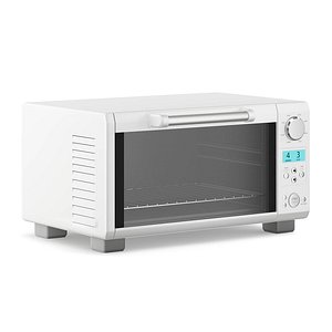 silver microwave 3D