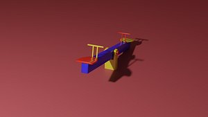 3D Playground Seesaw