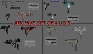four uzis archive set (.rar)