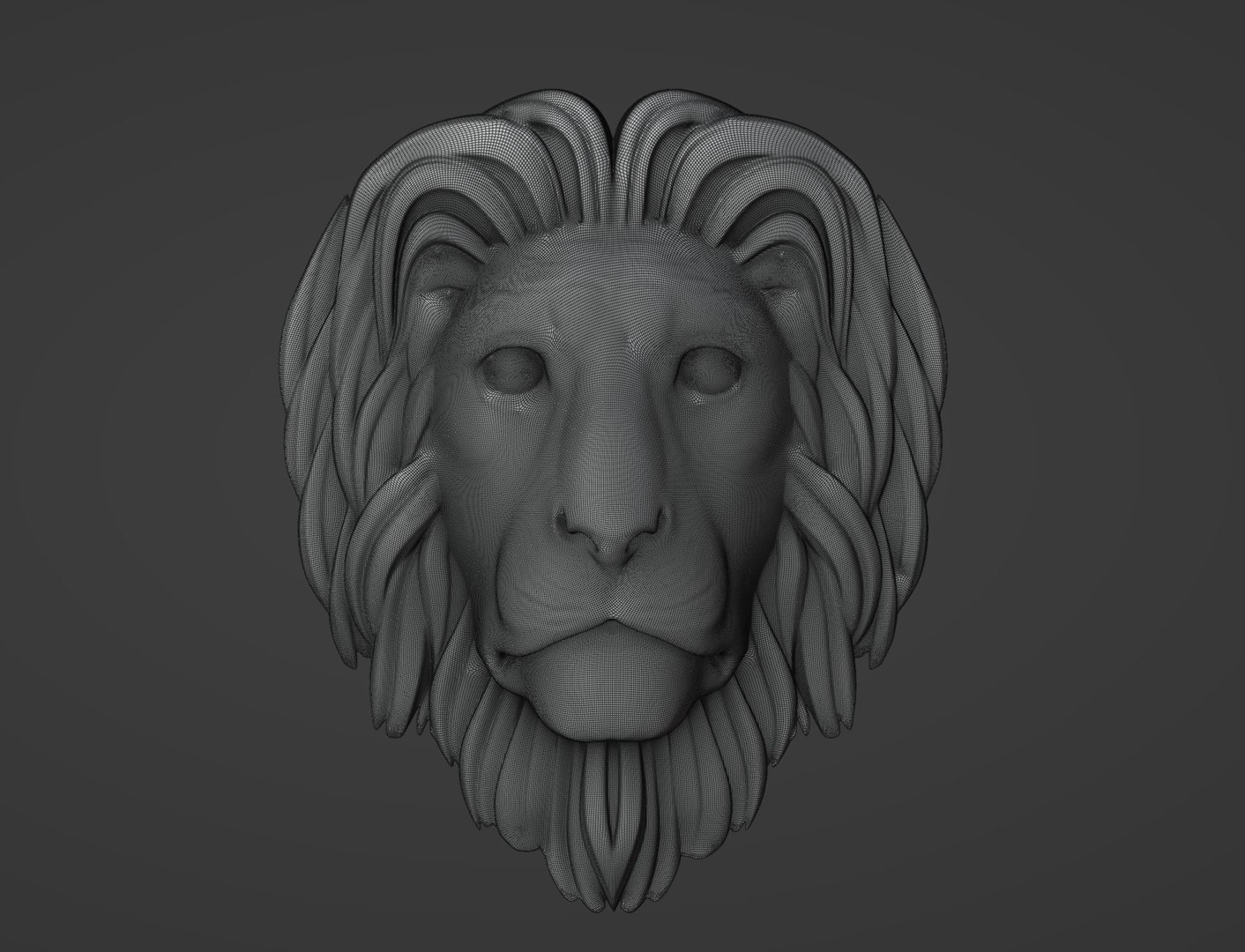 3D Lion Head - TurboSquid 2075164