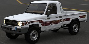 Toyota Land Cruiser Pickup j79 Shas 2010 to 2023 whitout engine 3D model