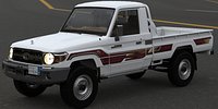 Toyota Land Cruiser Pickup j79 Shas 2010 to 2023 whitout engine