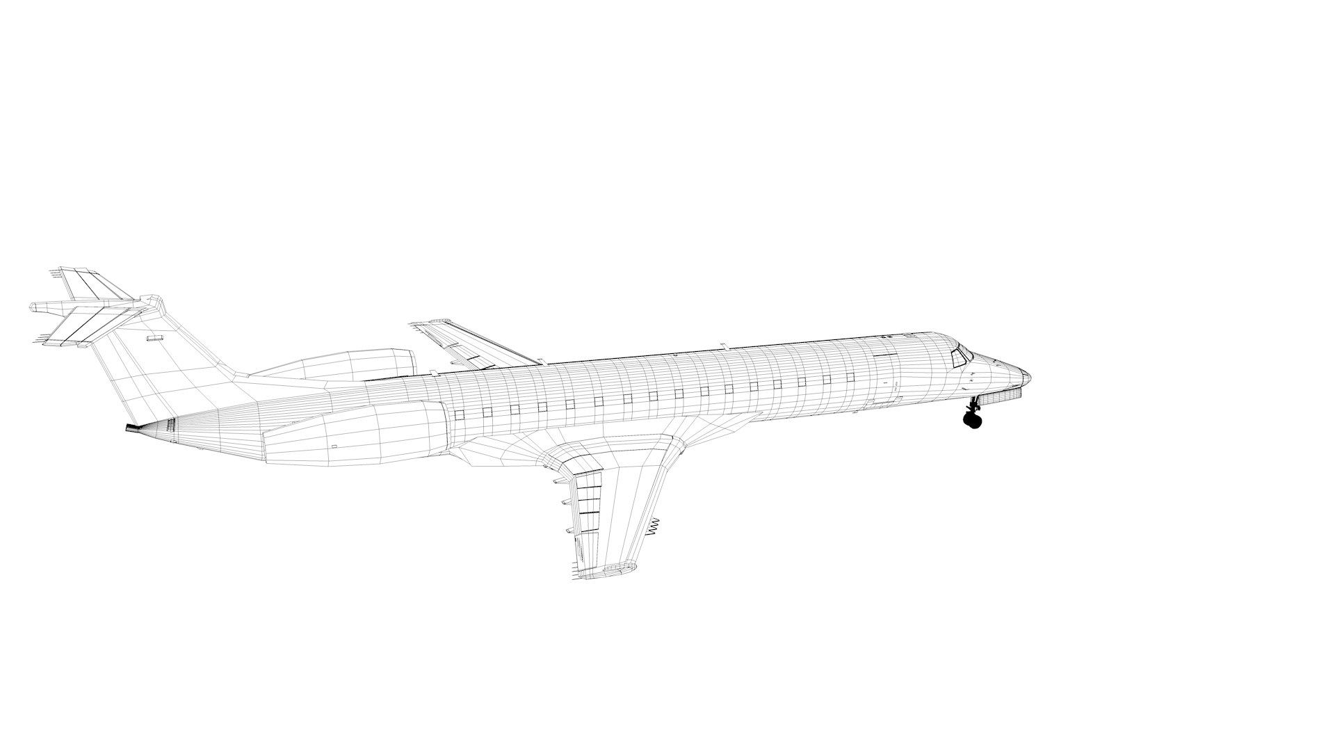 3d Air France Embraer Erj 145 L1403 Turbosquid 1748266