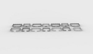 3D Concrete Wall set 02 3D model