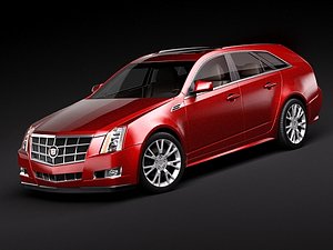 cadillac cts sport wagon 3ds
