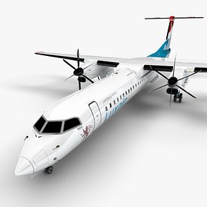 3D LUXAIR Bombardier DHC-8 Q400 Dash 8 L1524