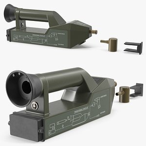 Military Chemical Detection Device Base with Nozzles model