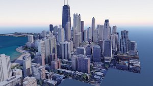 USA- Chicago City photogrammetry 2 3D model