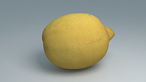 3D realistic lemon