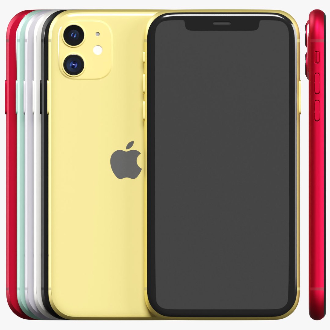 3D iPhone 11 All Colors Smartphone - TurboSquid 2081568