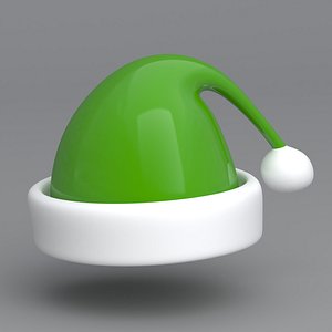 Christmas Hat Green 3D model