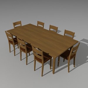 dining set 3d max