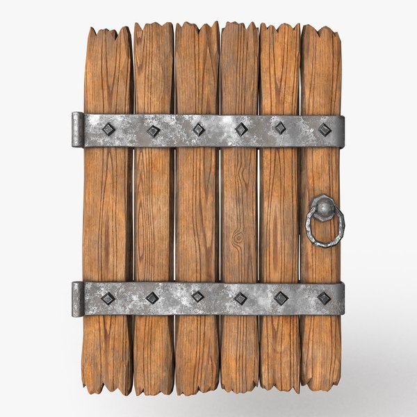 3D Old Medieval and Vintage Wooden Door