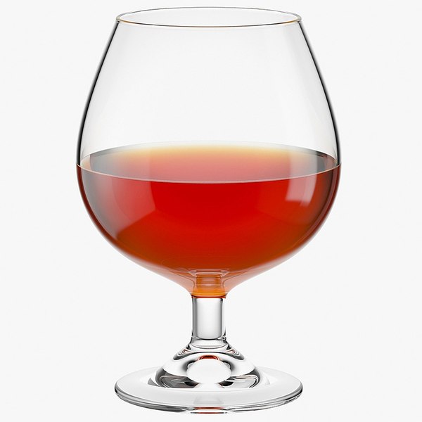 3D model glass cognac