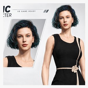 3D model High quality Woman Character