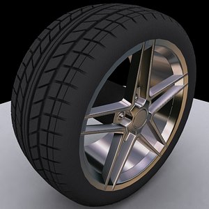 maya tire tread wheel car