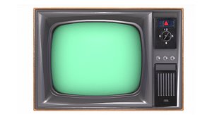 3D Vintage Television Old model