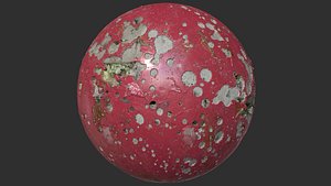 Damaged Paint Concrete Wall Seamless 4k Pbr Texture 3D model