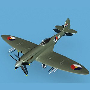 Supermarine Spitfire Mk XXII V16 Denmark model