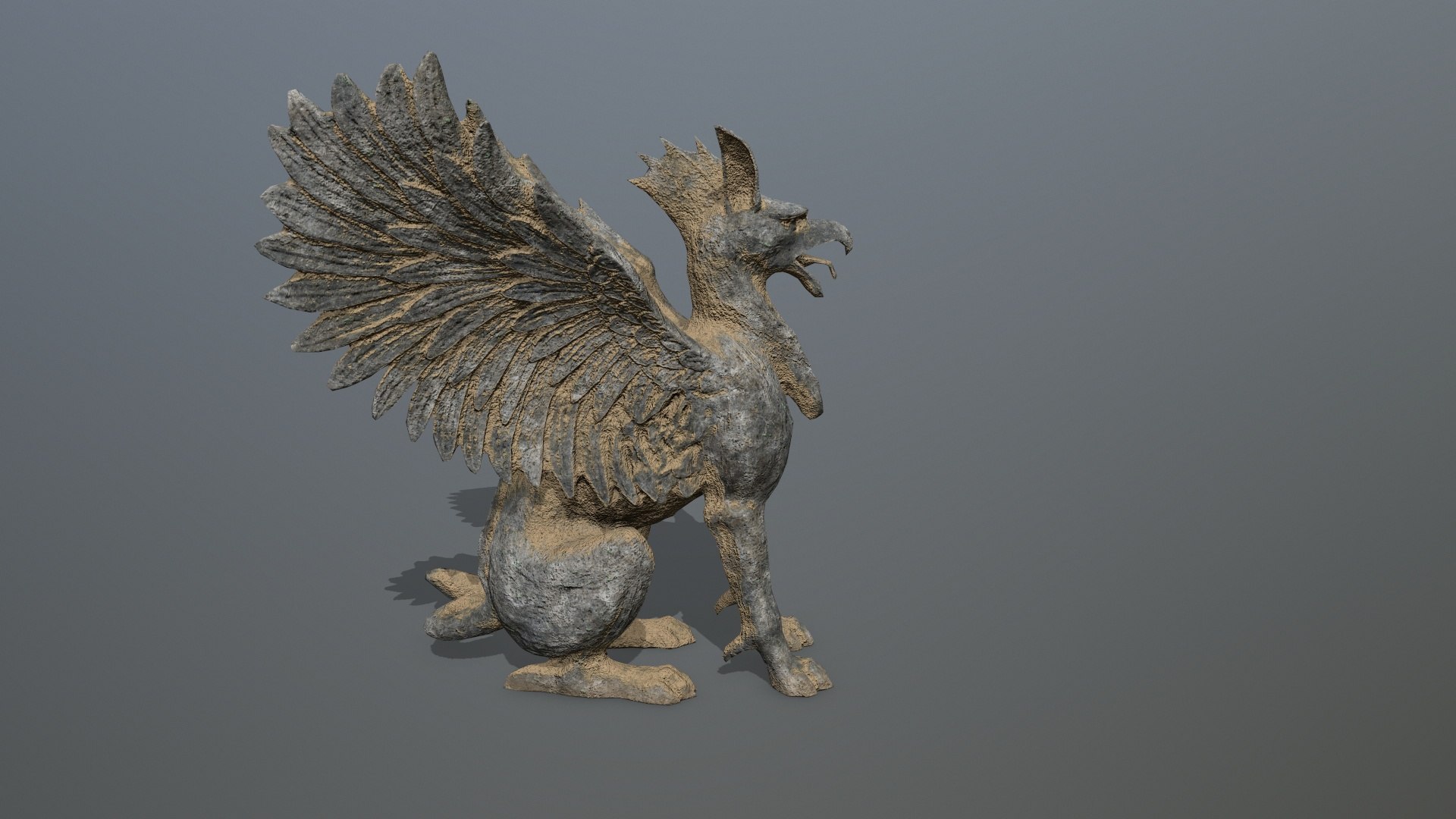 Statue Creature Model - TurboSquid 2054424