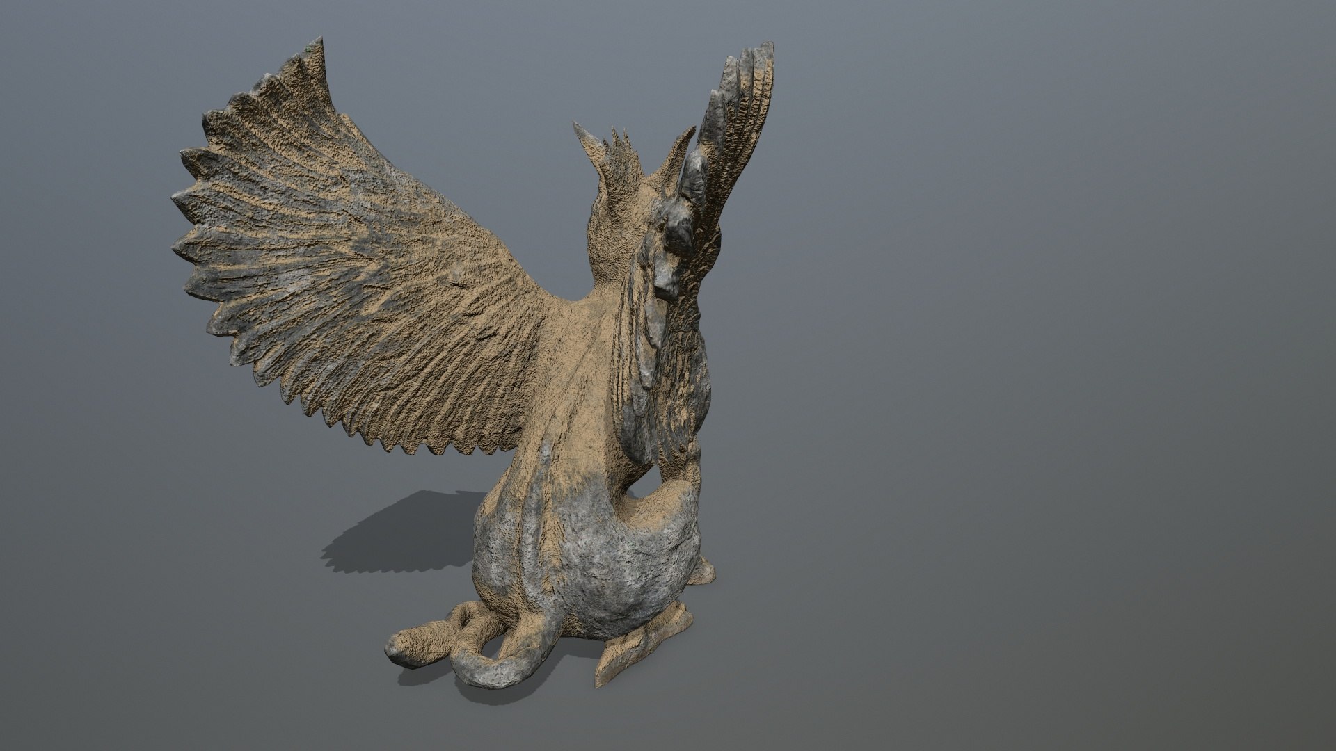 Statue Creature Model - TurboSquid 2054424
