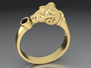 men s ring mouflon 3D model