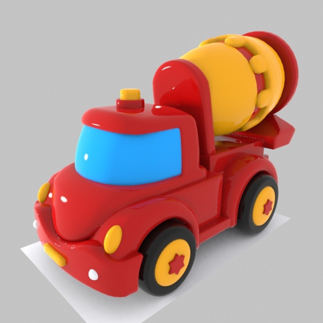 Mixer Truck Toon 3ds