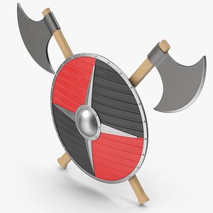 Viking Shield And Axes