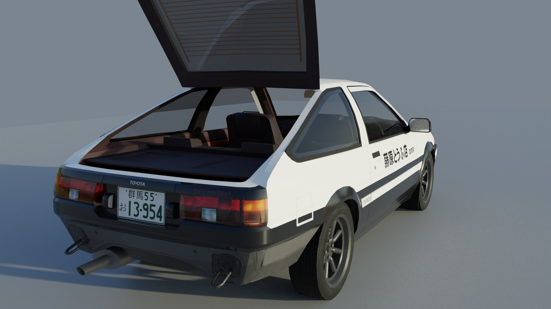 Toyota Trueno AE86 Initial D stylized 3D https://p.turbosquid.com/ts-thumb/YV/iFDc8A/zJ/11/png/1654858568/1920x1080/fit_q87/661fab082bbbf574d4d6d178ee252d78c6cd6c8e/11.jpg