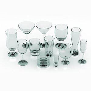 3D model Glass collection