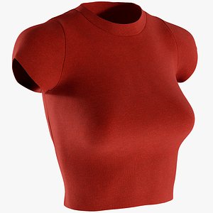 3D realistic women s tshirt