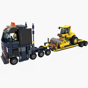 Lego Truck and Dozer with two drivers