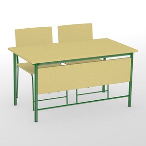 school chair 3d model