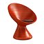 Babylon Chair  red plastic 3d printed