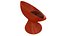Babylon Chair  red plastic 3d printed