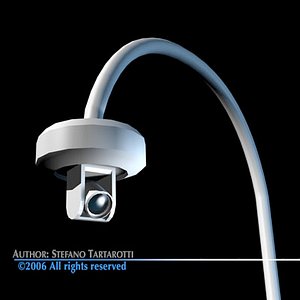 3d traffic road camera model