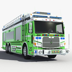 3D Urban Health and Protection Truck model