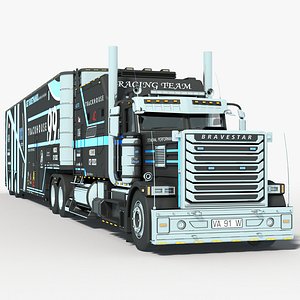 3D Nascar Hauler Trackhouse Racing